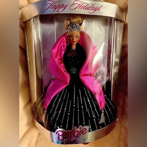 sachin and babi light blue dress HCC05 2022 Holiday Barbie (Black Hair) – Doll Peddlar main image 0
